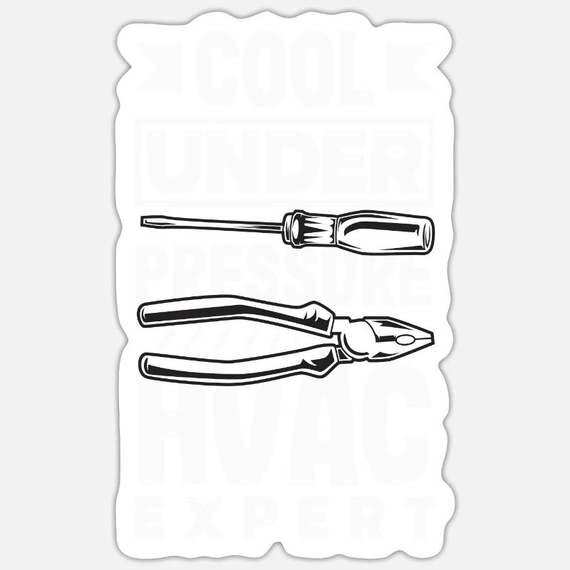 Technicien expert CVC Sticker taille S (10 x 10 cm)