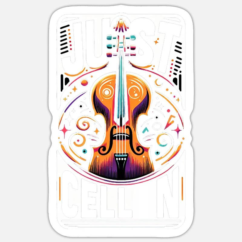 Just Cellin' 5 - Sticker size S (10 x 10 cm) - white matte