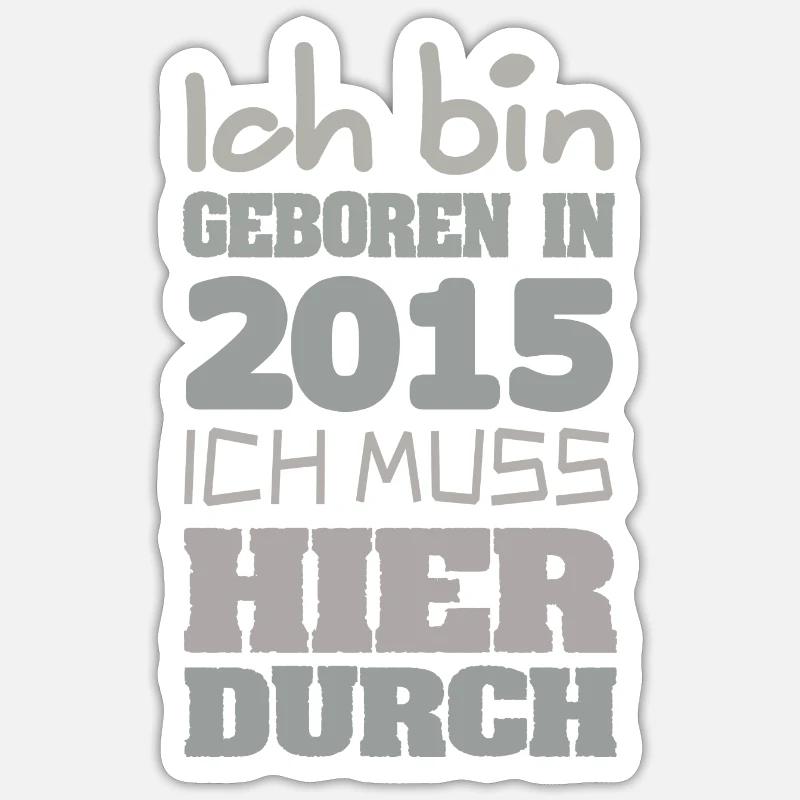 Bin 2015 - Sticker size S (10 x 10 cm) - white matte