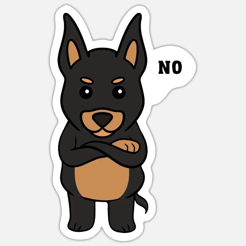 Kelpie Dog Gift - Sticker size S (10 x 10 cm) - white matte