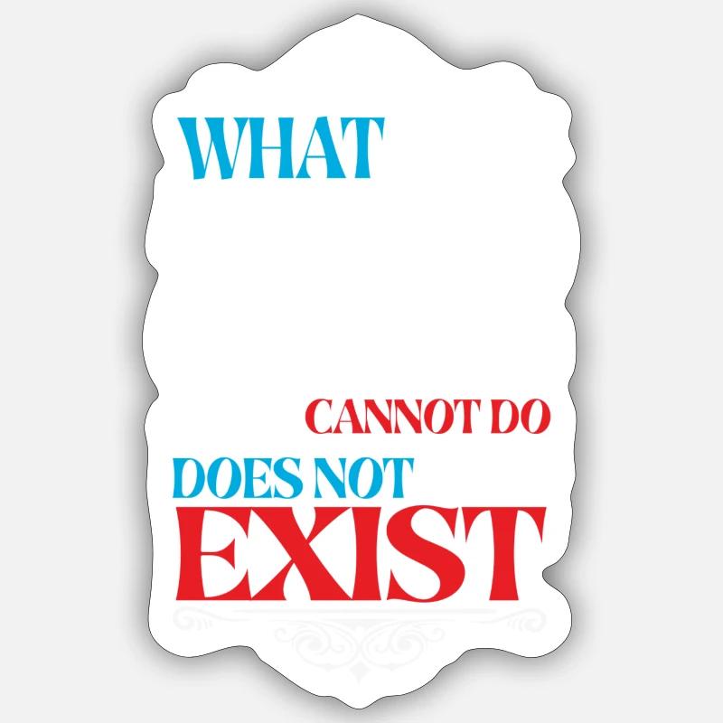 What God Cannot Do Does Not Exist NSPPD Sticker size S (10 x 10 cm)