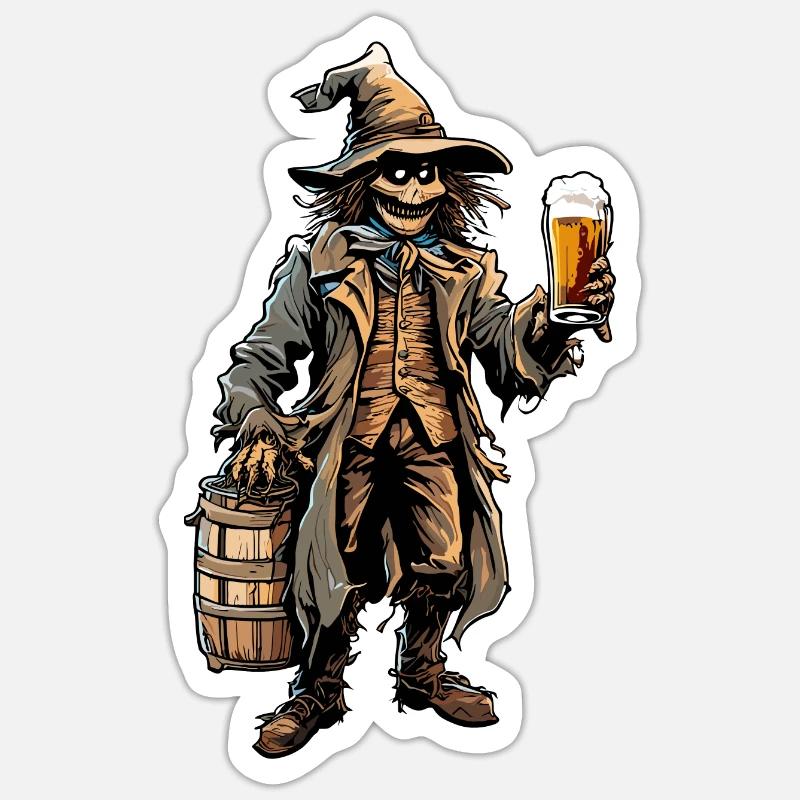 Vogelscheuche / Erntehelfer / Maisfeld / Feld Sticker Größe S (10 x 10 cm)