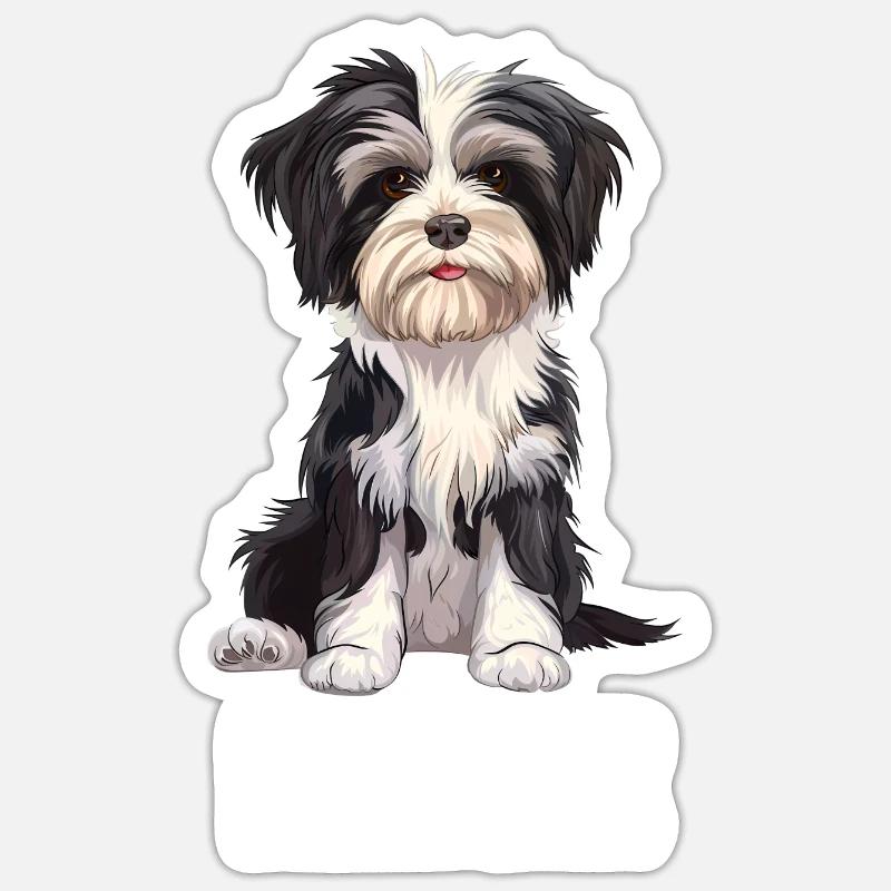 Havanese - Sticker size S (10 x 10 cm) - white matte