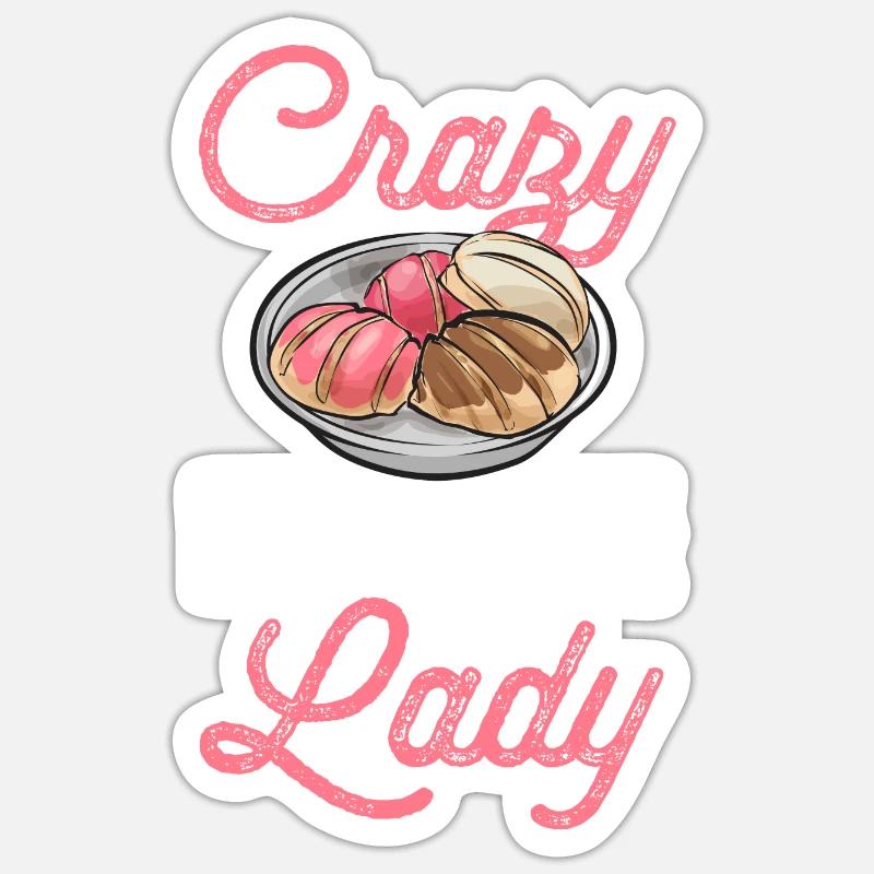 Concha Hispanic Mexican Pan Dulce - Sticker size S (10 x 10 cm) - white matte