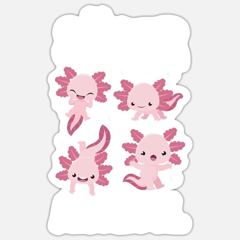 Axolotl - Sticker size S (10 x 10 cm) - white matte
