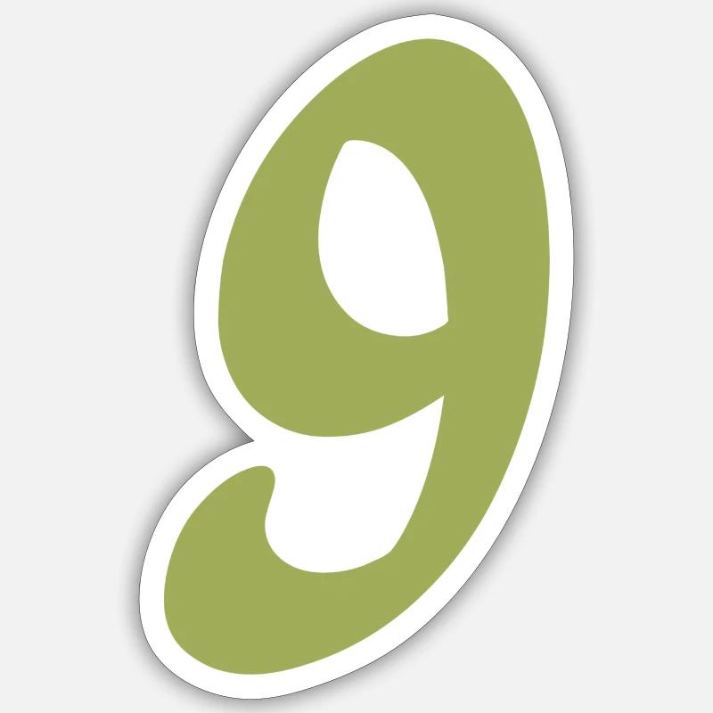 9 - Sticker taille S (10 x 10 cm) - blanc mat
