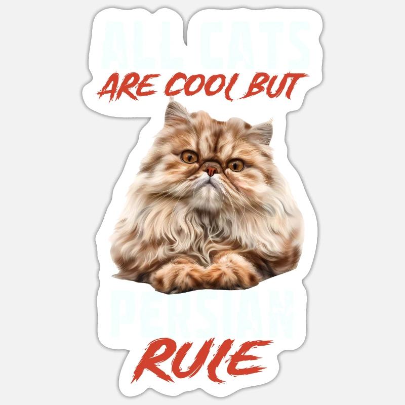 Perse - Sticker taille S (10 x 10 cm) - blanc mat