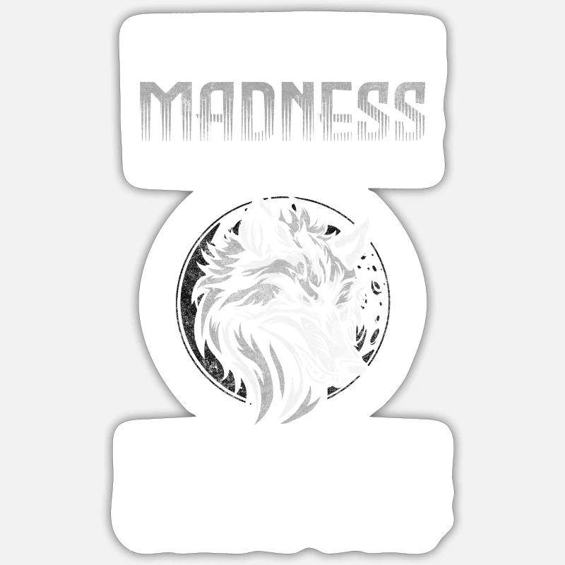 Wolf Pack Strength Wilderness - Sticker size S (10 x 10 cm) - white matte