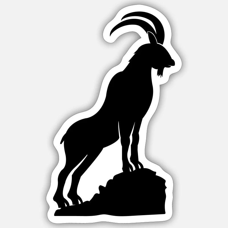 steinbock 2 Sticker Größe S (10 x 10 cm)