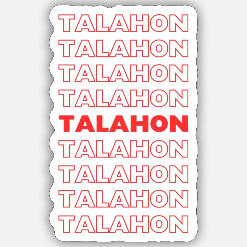 Talahon - Sticker size S (10 x 10 cm) - white matte