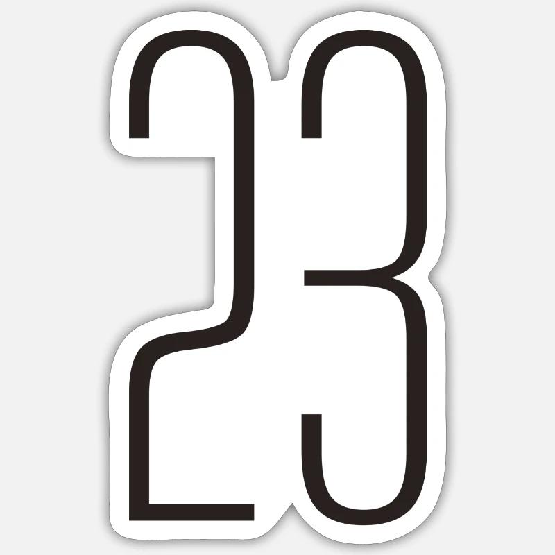 23 - Sticker taille S (10 x 10 cm) - blanc mat