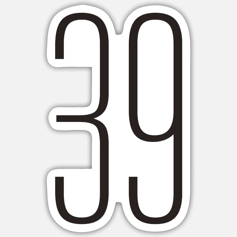 39 - Sticker taille S (10 x 10 cm) - blanc mat