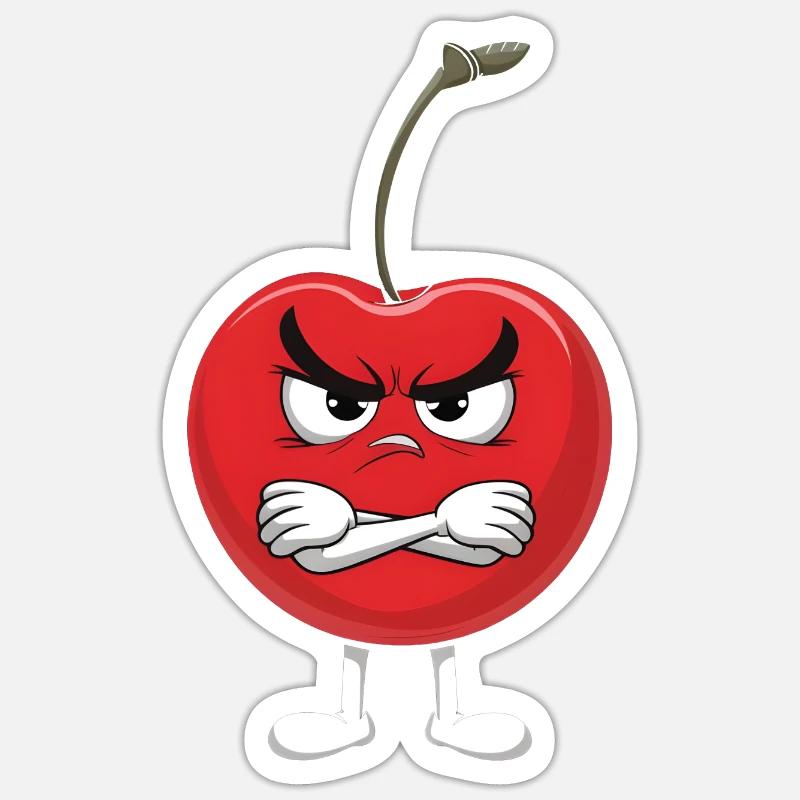 Kirsche Sticker Größe S (10 x 10 cm)