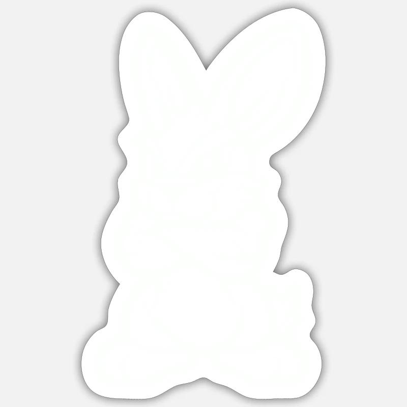 hase comic Sticker Größe S (10 x 10 cm)