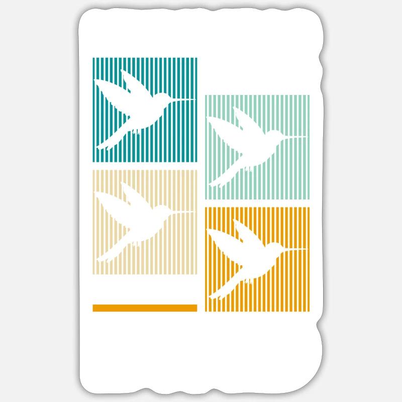 Bird Magic Diversity - Sticker size S (10 x 10 cm) - white matte