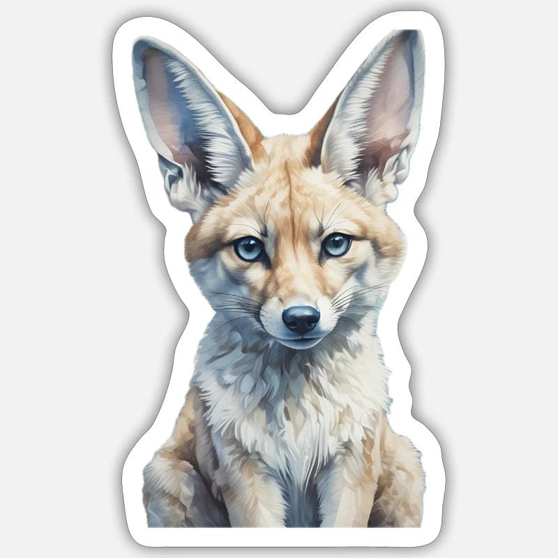 Fennec Fox - Sticker size S (10 x 10 cm) - white matte