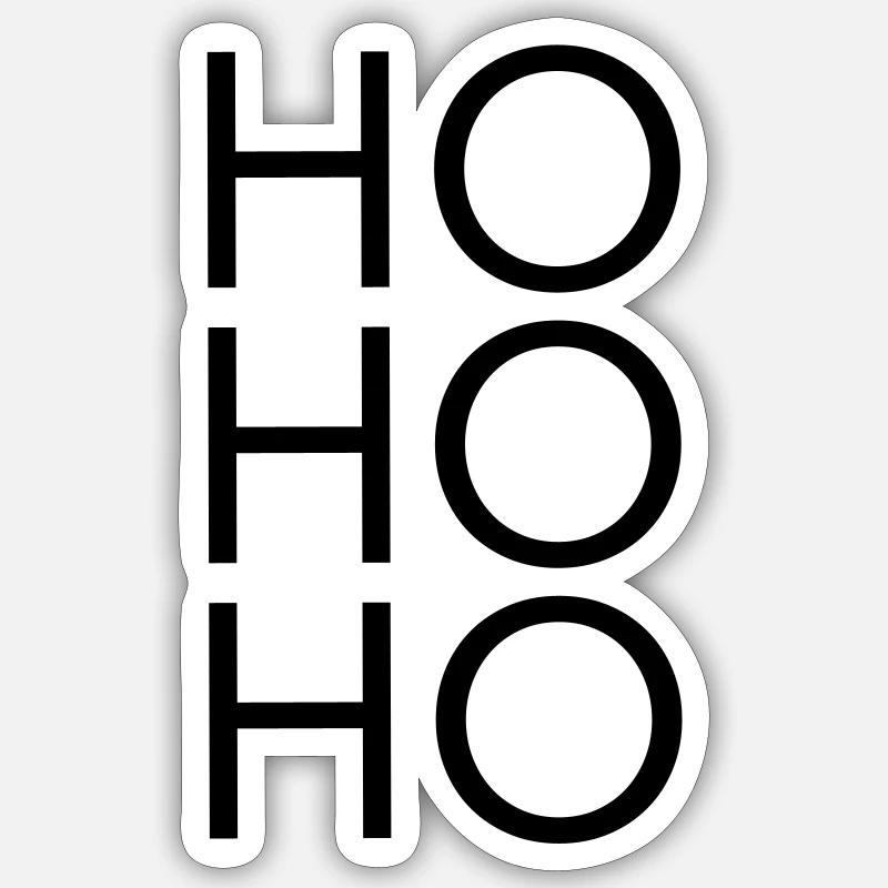 Hohoho Sticker Größe S (10 x 10 cm)