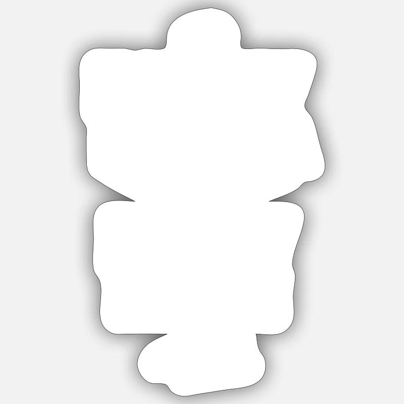 MTK PSY CREWS - Sticker Größe S (10 x 10 cm) - Mattweiß