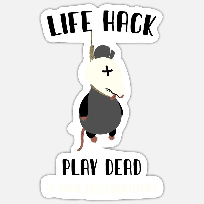 Life Hack Sticker Größe S (10 x 10 cm)