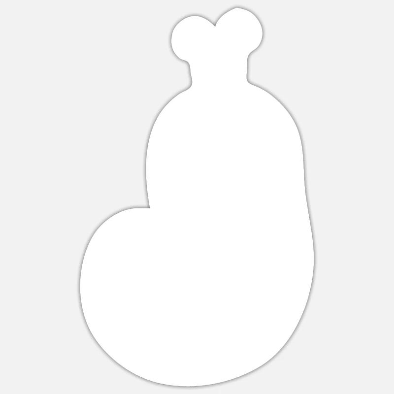 Slug 3 - Sticker size S (10 x 10 cm) - white matte