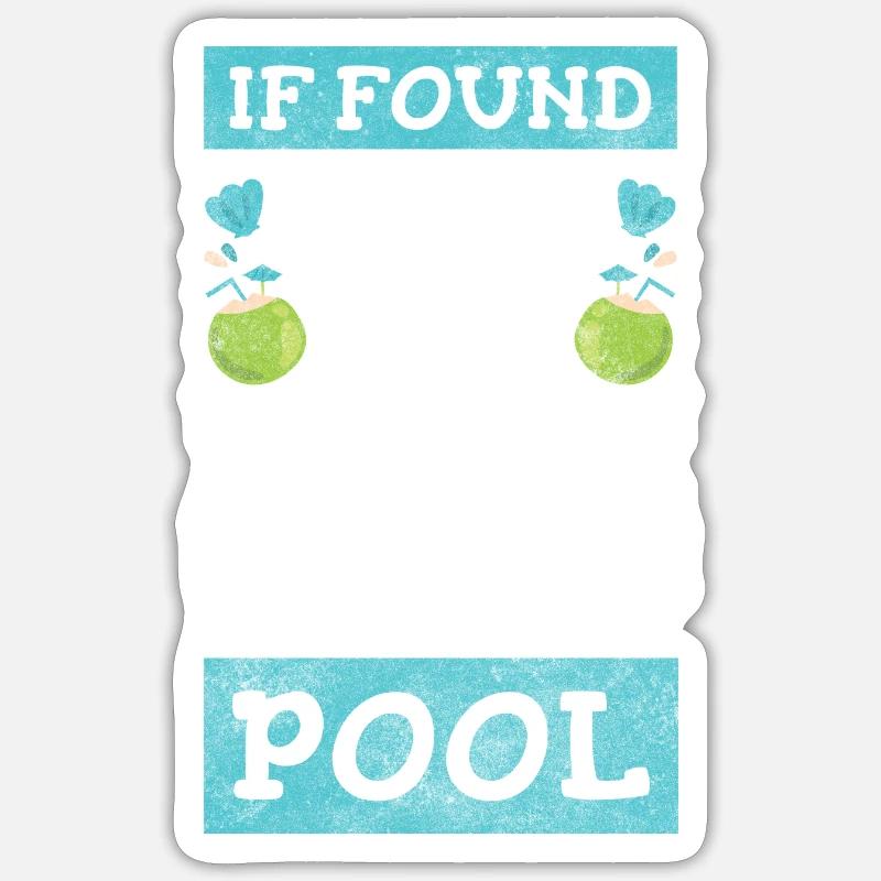 Piscine Piscine Power Sun - Sticker taille S (10 x 10 cm) - blanc mat