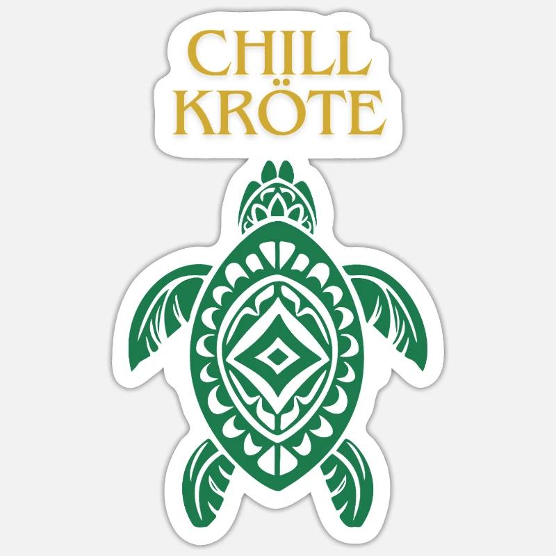 Turtle for Chiller - Sticker size S (10 x 10 cm) - white matte