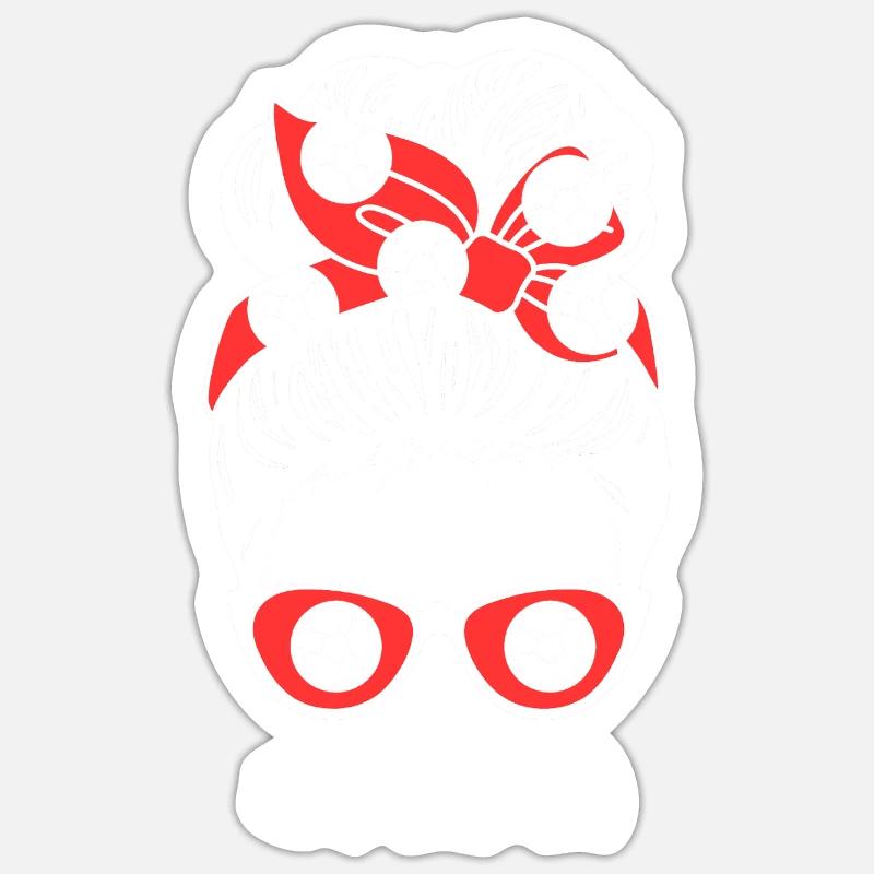 Handballer Mama Mutter Handball - Sticker Größe S (10 x 10 cm) - Mattweiß