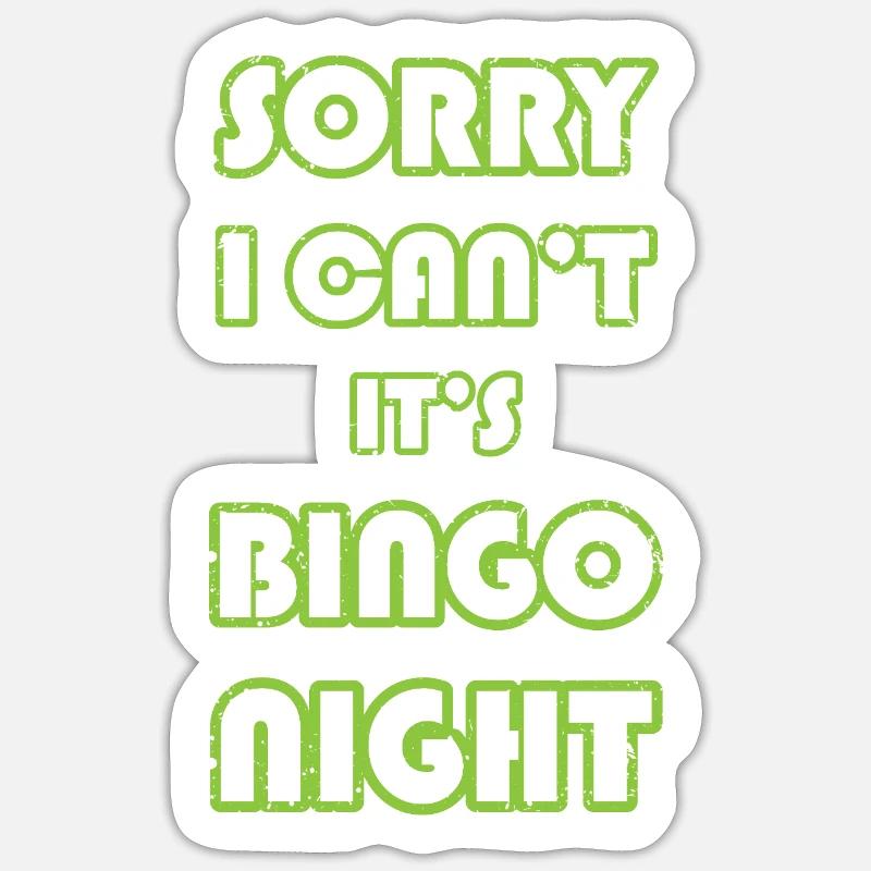 Bingo - Sticker taille S (10 x 10 cm) - blanc mat