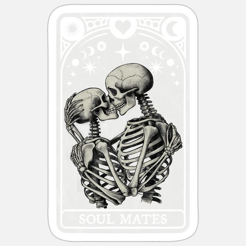 Âmes sœurs Tarot Sticker taille S (10 x 10 cm)