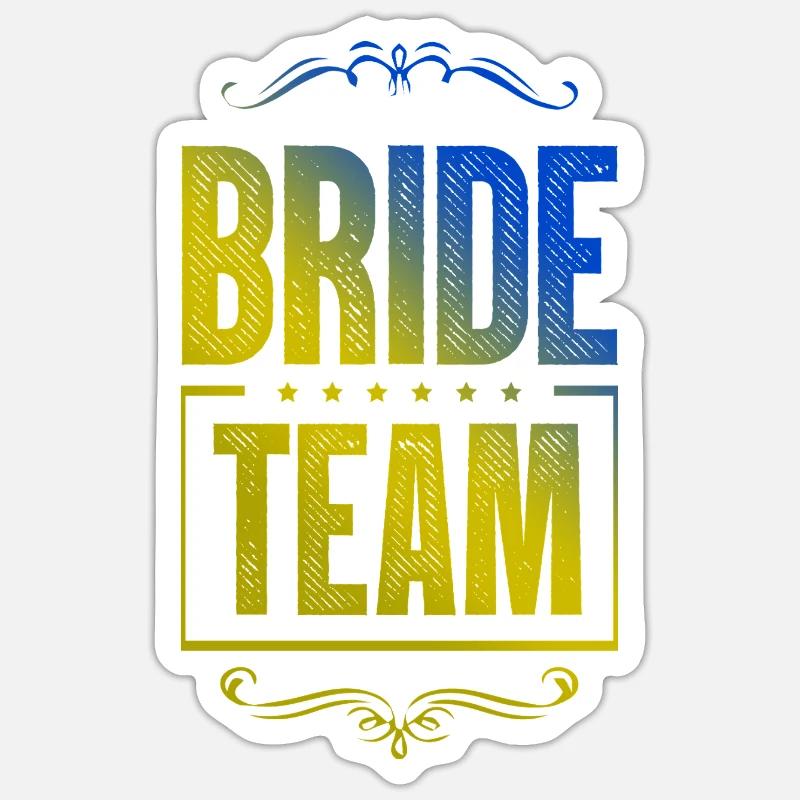 Bride Crew - Sticker size S (10 x 10 cm) - white matte