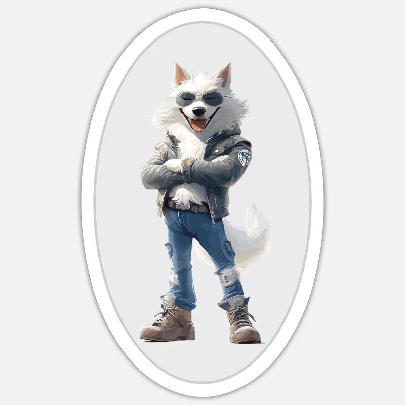 Wolf Sticker Größe S (10 x 10 cm)