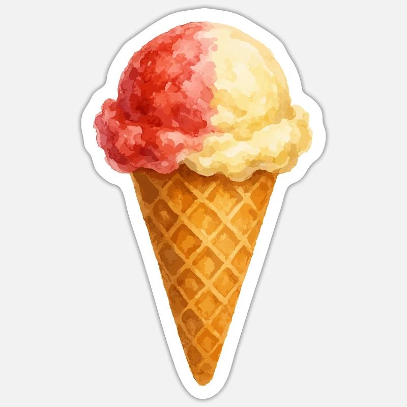 Strawberry Vanilla Sticker size S (10 x 10 cm)