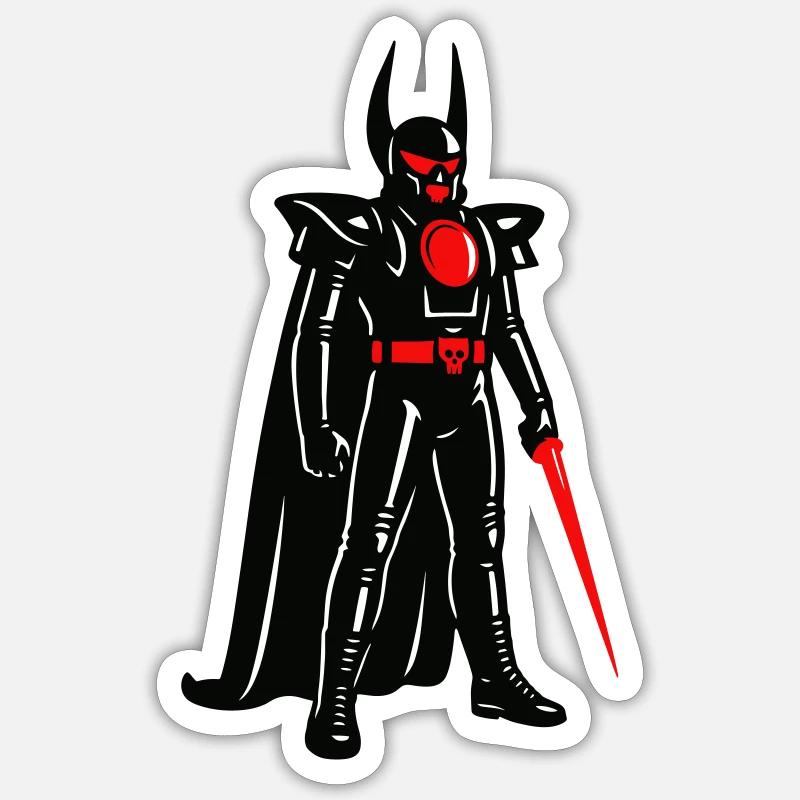 Space Devil - Sticker Größe S (10 x 10 cm) - Mattweiß