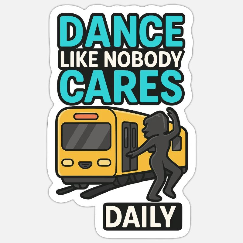 Dance like no one else - Sticker size S (10 x 10 cm) - white matte