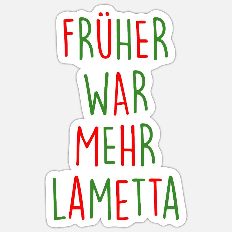 Lametta - Sticker Größe S (10 x 10 cm) - Mattweiß