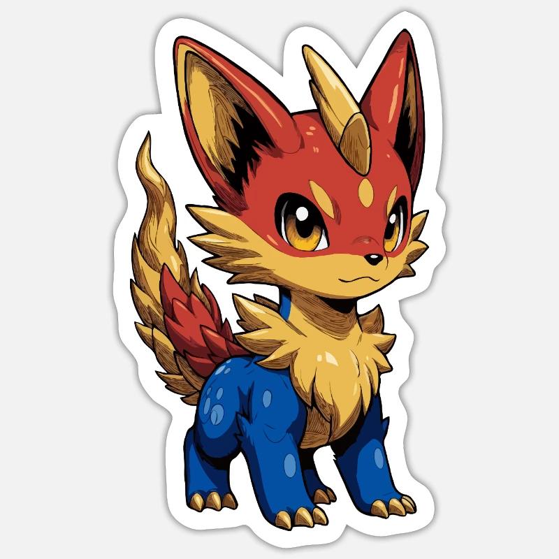Drafoxu - Sticker taille S (10 x 10 cm) - blanc mat
