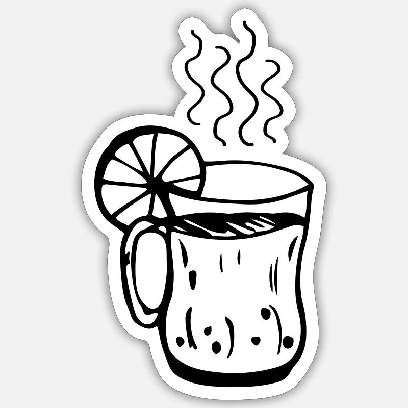 Mulled wine cup Christmas Sticker size S (10 x 10 cm)