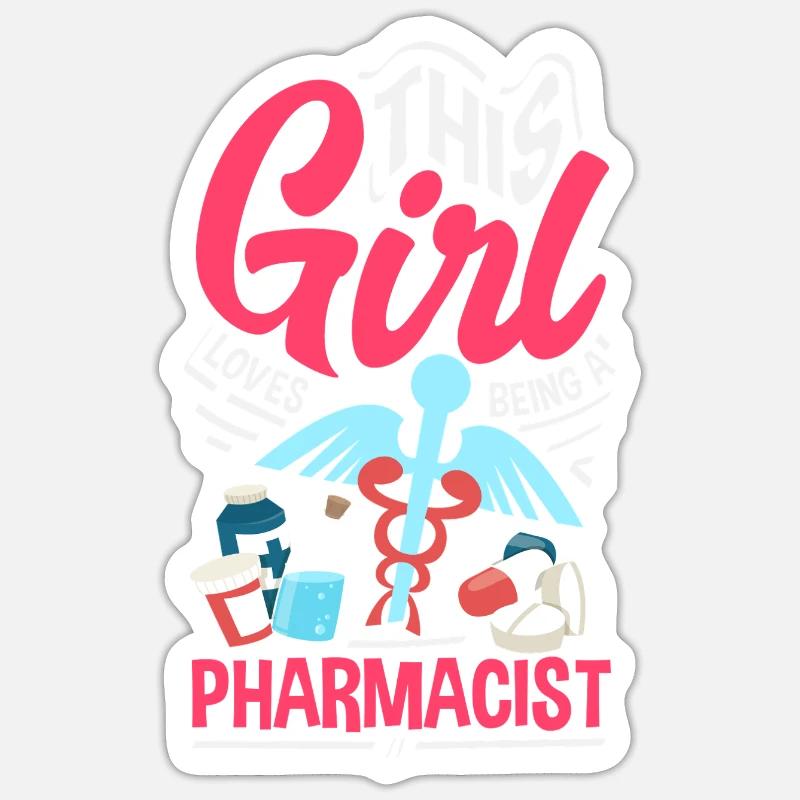 Pharmacist Pharmaceutical Technical - Sticker size S (10 x 10 cm) - white matte