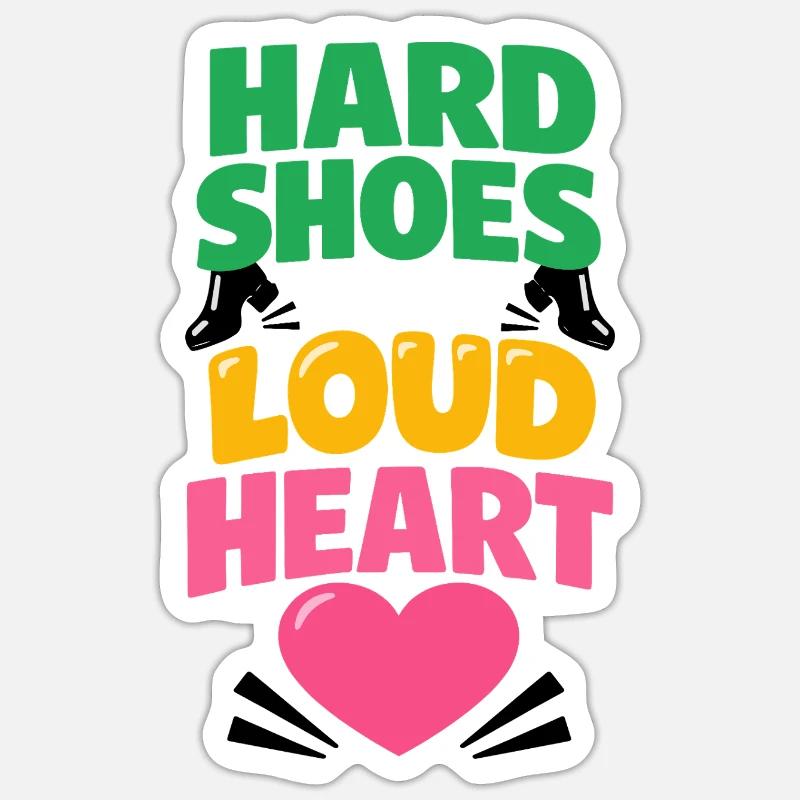 Irischer Tanz Step-dancing Celtic Fan - Sticker Größe S (10 x 10 cm) - Mattweiß