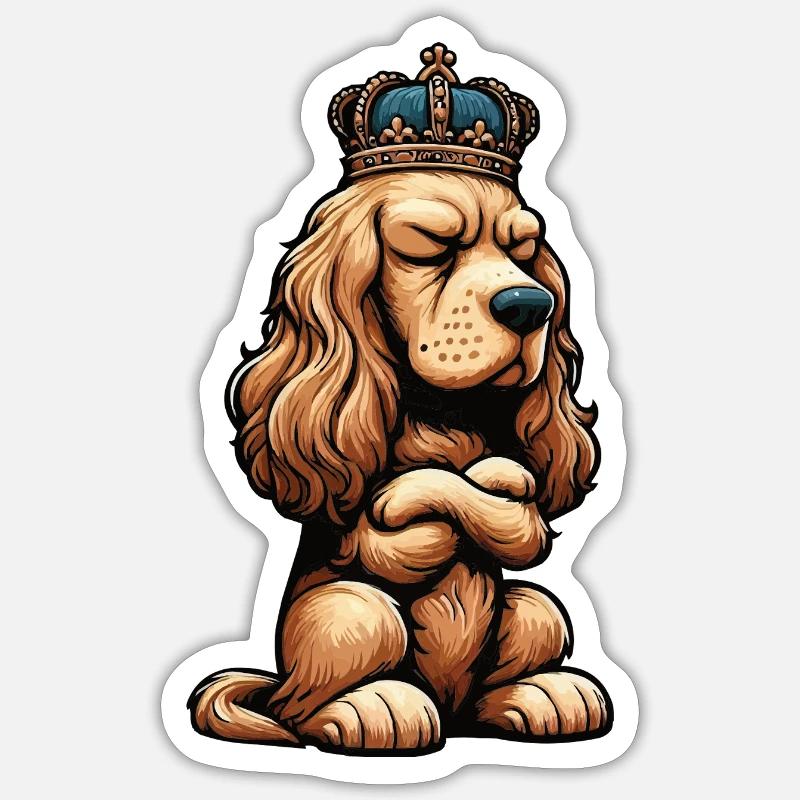 Cocker Spaniel Cockerhund Cocker Spaniel Besitzer Sticker Größe S (10 x 10 cm)