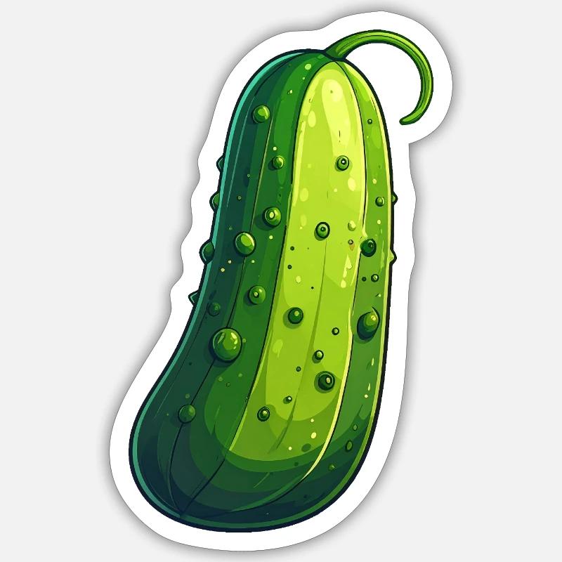 Concombre Sticker taille S (10 x 10 cm)