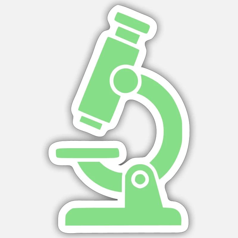 Microscope Icon Modern Sticker size S (10 x 10 cm)