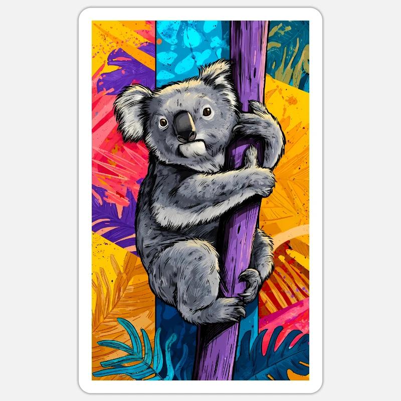 Koala Sticker Größe S (10 x 10 cm)