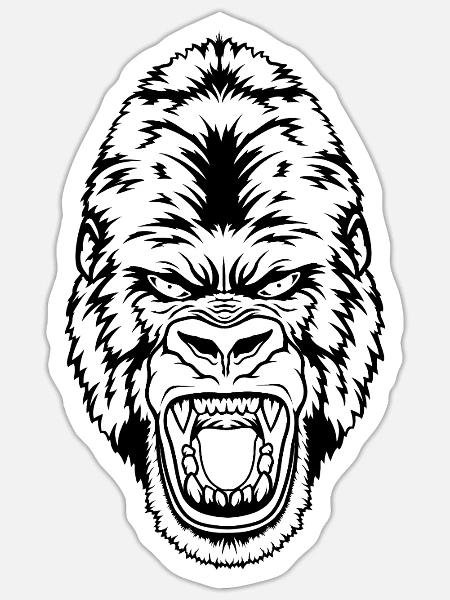Blutige Echos auf Schwarz - Sticker Größe S (10 x 10 cm) - Mattweiß