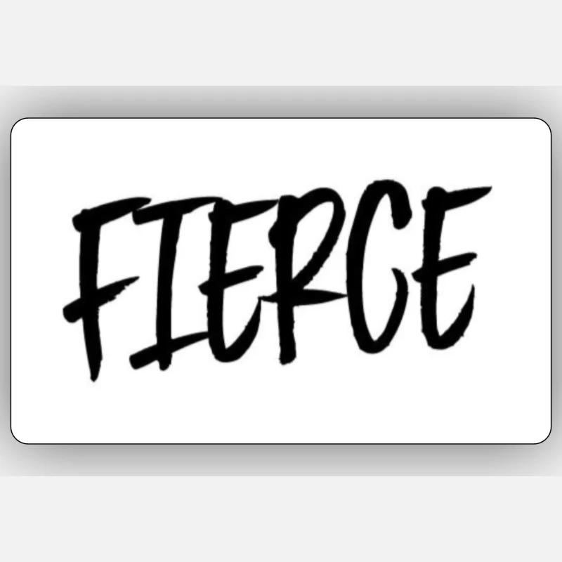 Fierce printed logo Sticker size S (10 x 10 cm)
