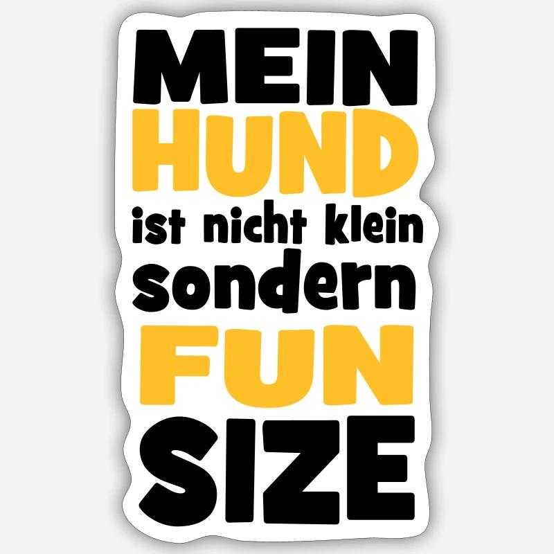 Hund - Sticker Größe S (10 x 10 cm) - Mattweiß