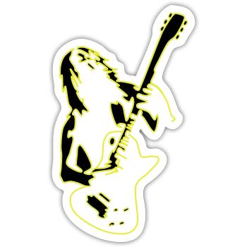 Rock' Roll is life ✔ - Sticker Größe S (10 x 10 cm) - Mattweiß - Vorne