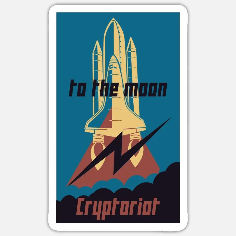 Cryptoriot - Sticker size S (10 x 10 cm) - white matte