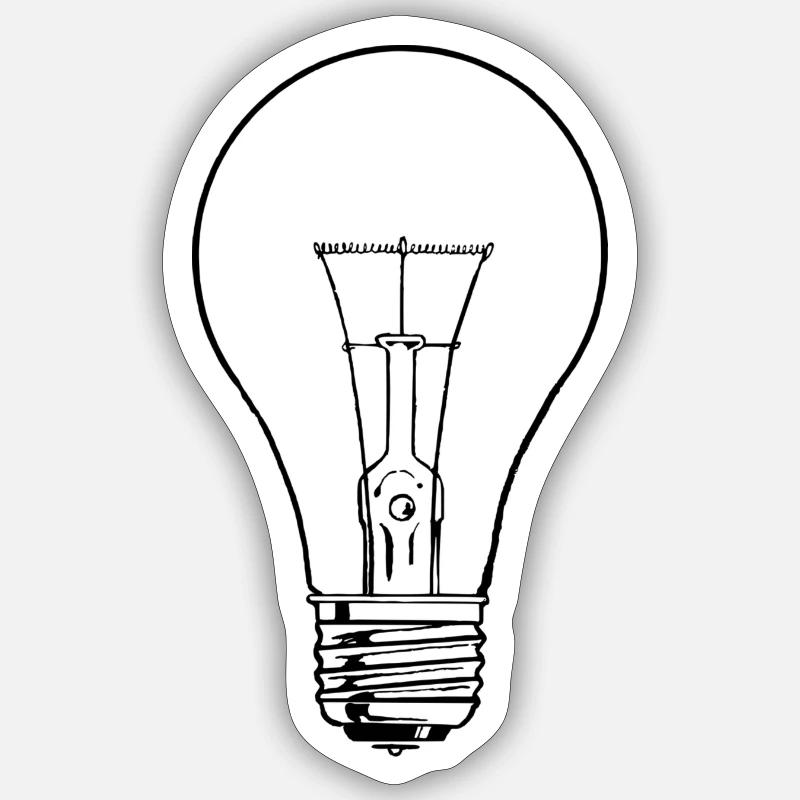 light bulb Sticker size S (10 x 10 cm)