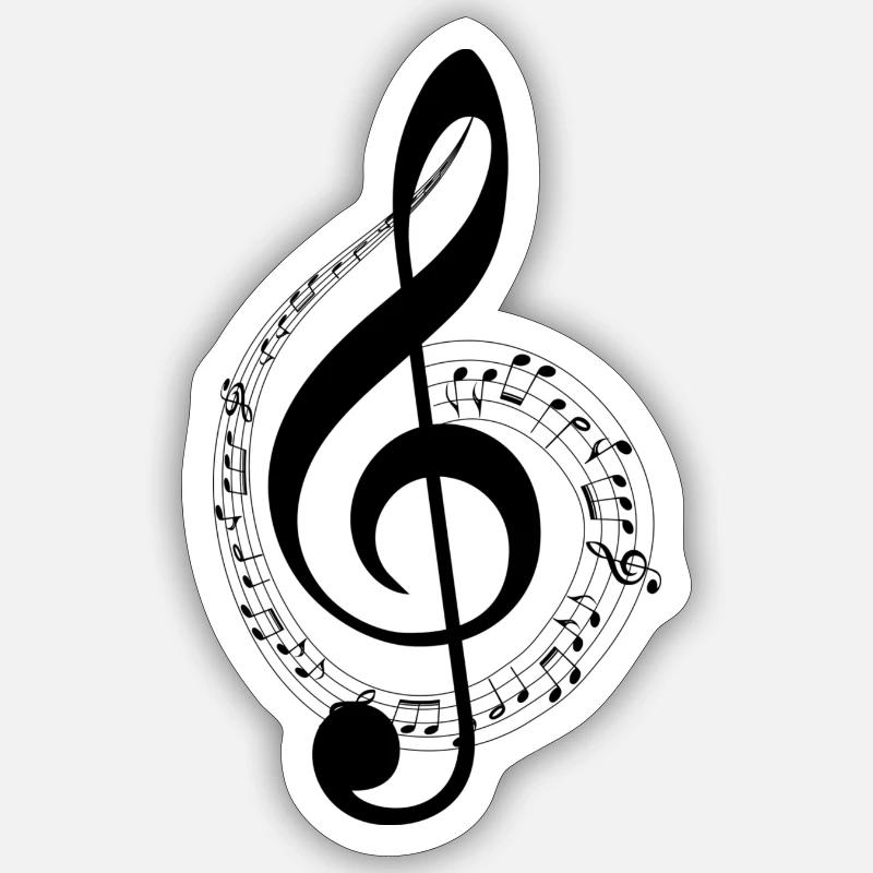 clef Sticker size S (10 x 10 cm)